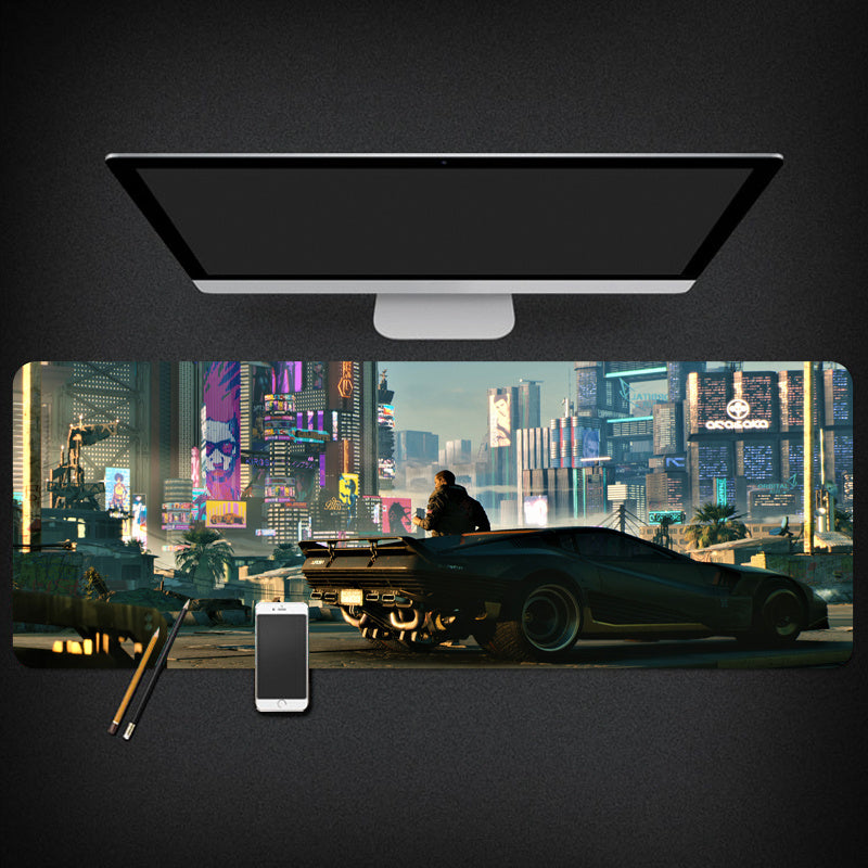 Cyberpunk mouse/desk pad