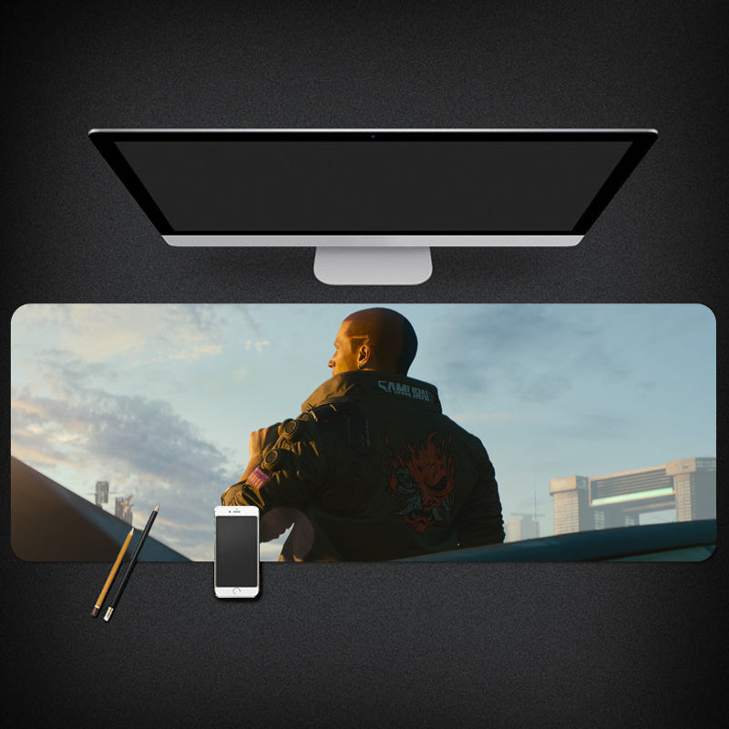 Cyberpunk mouse/desk pad