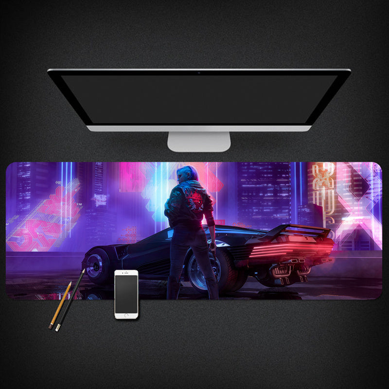 Cyberpunk mouse/desk pad