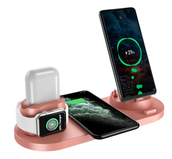 Advanced Wireless Charger For IPhone  Watch 6 In 1 Charging Dock Station