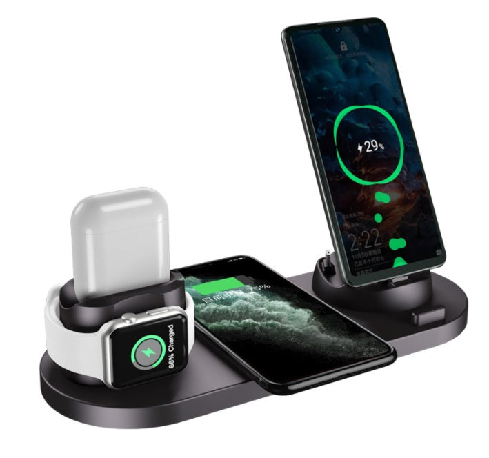Advanced Wireless Charger For IPhone  Watch 6 In 1 Charging Dock Station
